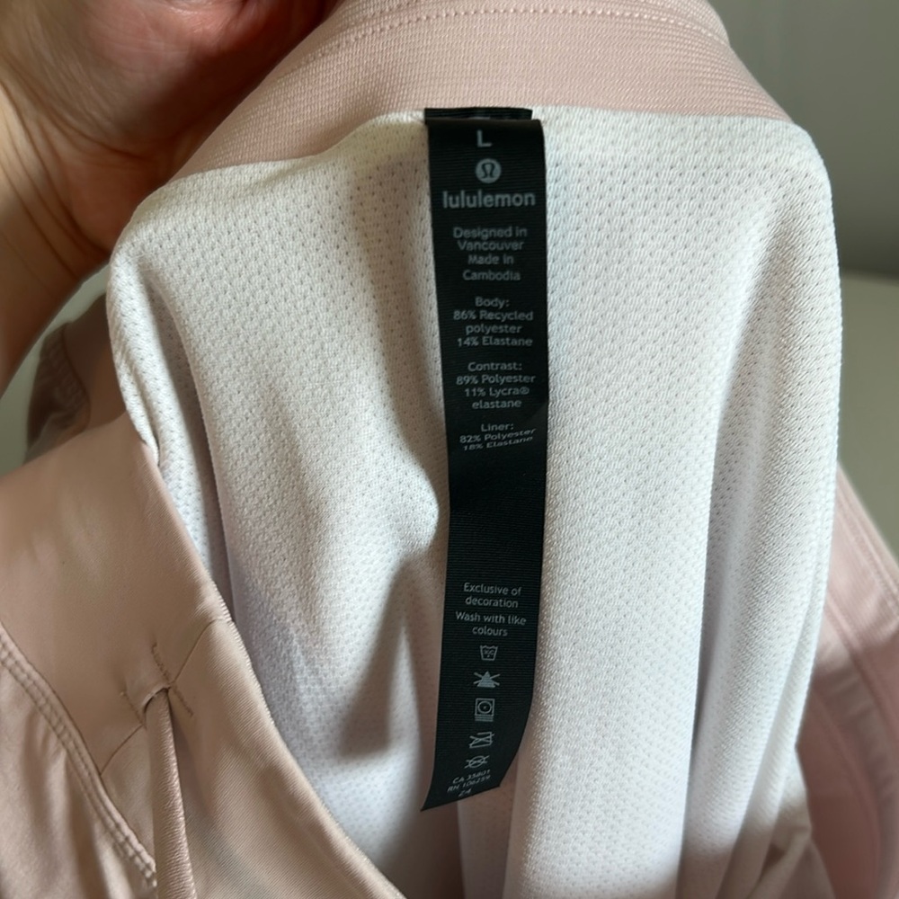 NWT lululemon athletica Mens THE Short 9” Inseam Lined Athletic Shorts Sz L Pink - Picture 11 of 13